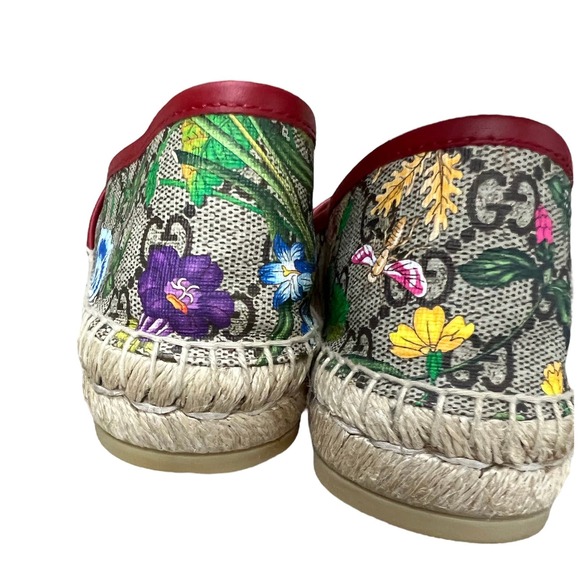 GUCCI GG SUPREME MONOGRAM FLORA ESPADRILLES COATED CANVAS - Picture 6 of 8